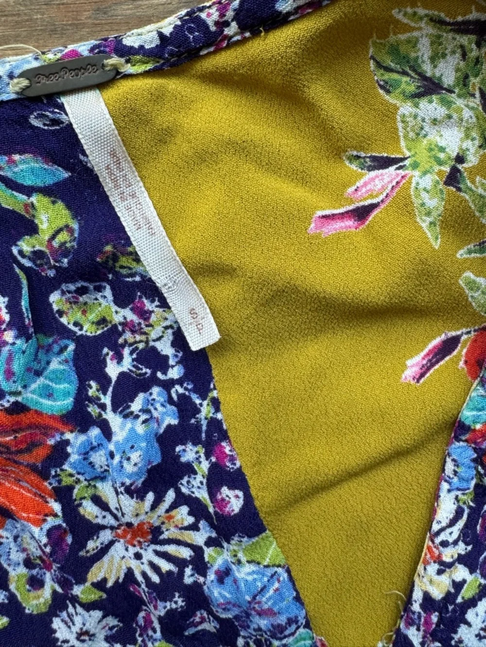 Free People River Market Mixed Print Dress S - Picture 9 of 12